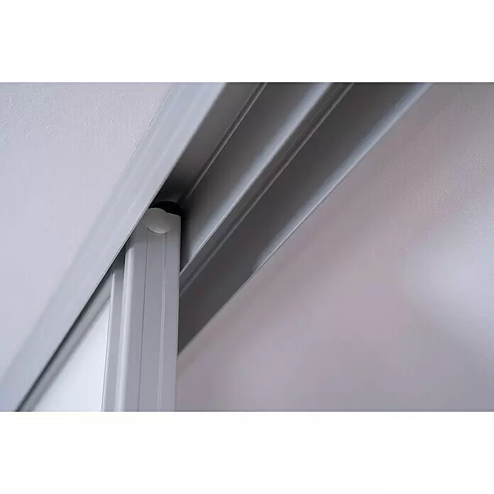 Room Plaza Easy Doing Schiebetür-Bau-Set - Ahorn Naturwuchs, Farbe Beschlag: Silber - Detailaufnahme