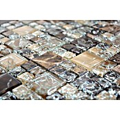 Mosaikfliese Crystal Mix XIC K1455 (30,5 x 30,5 cm, Dunkelbraun, Glänzend)