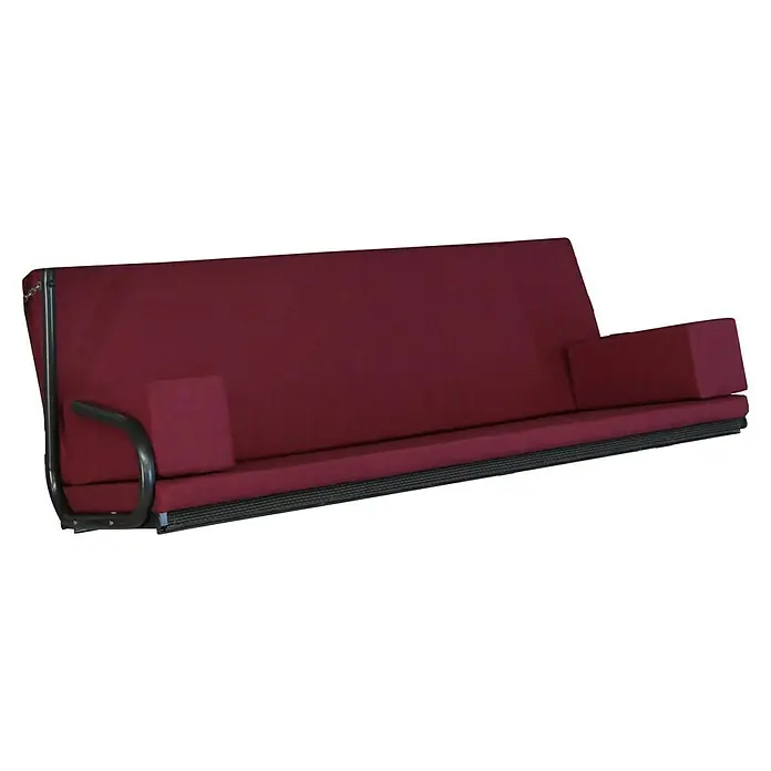 Ersatzkissen - Passend für: Hollywoodschaukel Elegance Tolar, Rot - Eine stilvolle, burgunderfarbene Hollywoodschaukel mit bequemen Polstern und robustem, dunklem Rahmen. Ideal zum Entspannen im Freien.