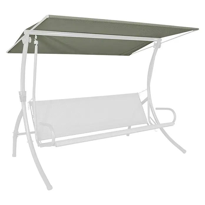ErsatzdachPassend für: Angerer 3-Sitzer Hollywoodschaukeln, Beige, Primetex - Gartenbank-Schaukel mit Überdachung. Die weiße Schaukel bietet Platz zum Entspannen im Freien und schützt vor Sonne.