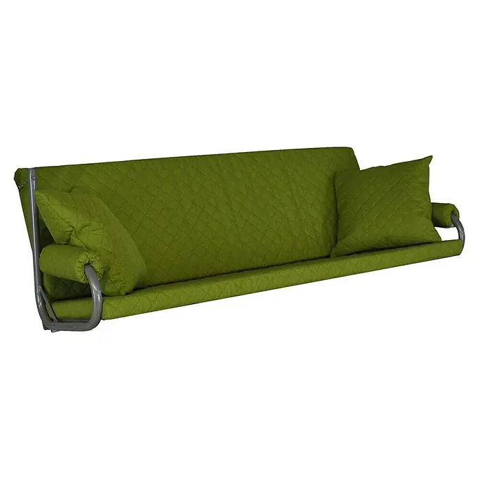 Ersatzkissen - Passend für: Hollywoodschaukel Elegance Joy, Grün - Grüne Gartenschaukelbank mit gesteppter Polsterung und Kissen, ideal zum Entspannen im Freien. Komfortabel und stilvoll für Garten oder Terrasse.