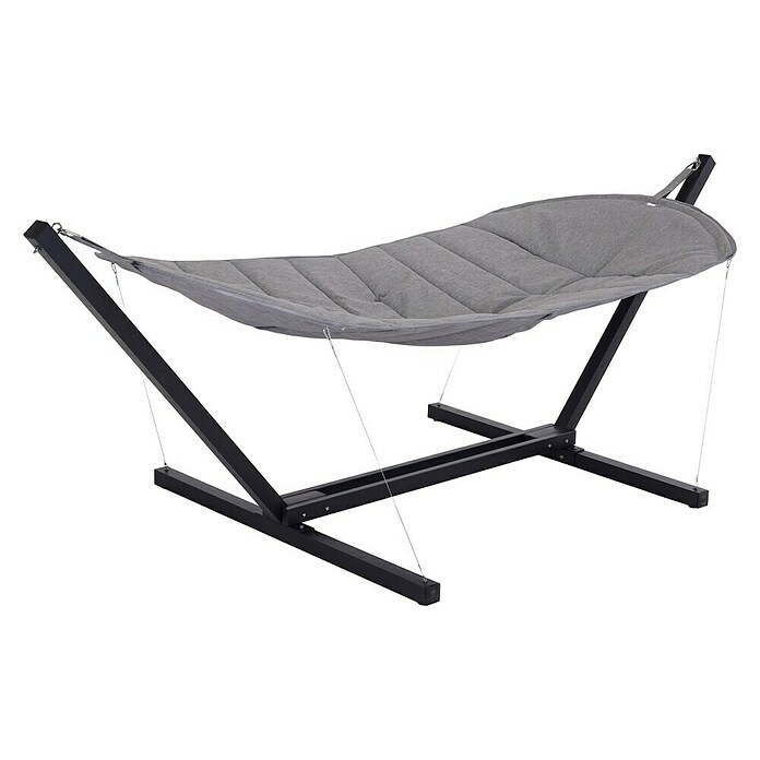 Outfit Hngematten-Set - L x B x H: 320 x 141 x 116 cm, Grau/Schwarz online  kaufen bei BAUHAUS