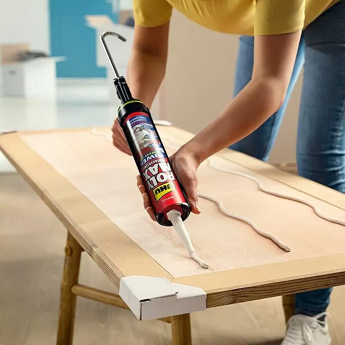 UHU Poly Max Montagekleber Power - Weiß, 425 g, Kartusche - Anwendungsbeispiel