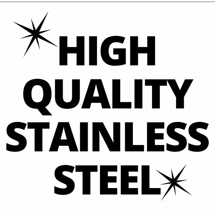 Einhell Classic Schmutzwasserpumpe GC-DP 5010 G - 500 W, Max. Fördermenge: 12.000 l/h, Eintauchtiefe: 5 m - Text "HIGH QUALITY STAINLESS STEEL" mit zwei funkelnden Stern-Grafiken, die die Produktqualität hervorheben.