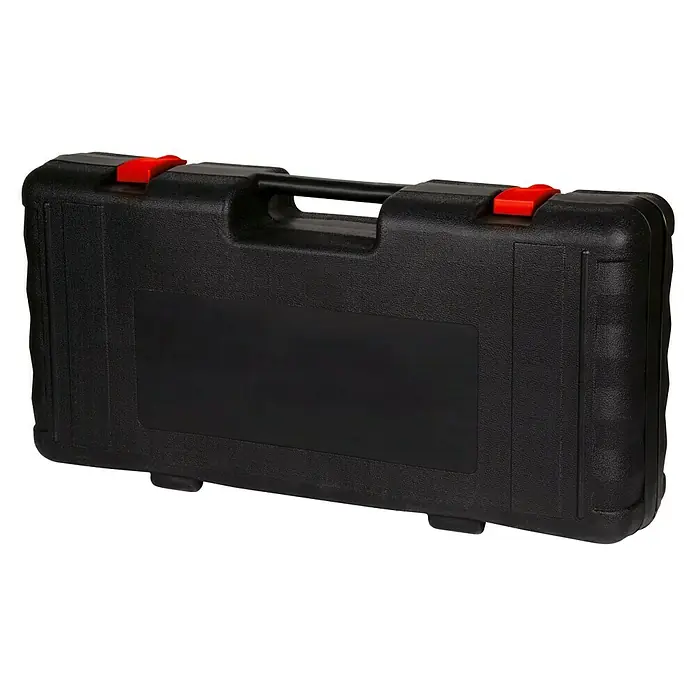 Einhell Martillo demoledor TC-DH 43 - 1.600 W, 43 J, Alojamiento SDS-Hex - Caja de herramientas negra con cierres rojos y asa de transporte. Perfecta para guardar y transportar herramientas.
