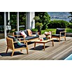 Sunfun Kathrin Loungesofa (B x T x H: 190 x 81 x 78 cm, Akazie, Anthrazit/Braun) | BAUHAUS
