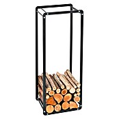 Holzregal (L x B x H: 44,5 x 29,4 x 115 cm, Stahl, Schwarz)