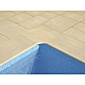 SAS Domus Spa Beckenrandstein-Set (L x B x S: 60 x 30 x 3,5 cm, Geeignet für: Pools, Material: Beton, Farbe: Crema) | BAUHAUS