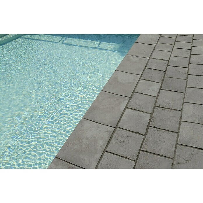 SAS Domus Beckenrandstein-Set (L x B x S: 40 cm x 37 mm x 6,5 cm, Geeignet für: Pools, Material: Beton, Farbe: Pirenos) | BAUHAUS