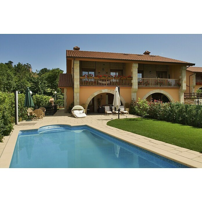 SAS Domus Beckenrandstein-Set Innenwand (L x B x S: 50 x 40 x 6,5 cm, Geeignet für: Pools, Material: Beton, Farbe: Crema) | BAUHAUS