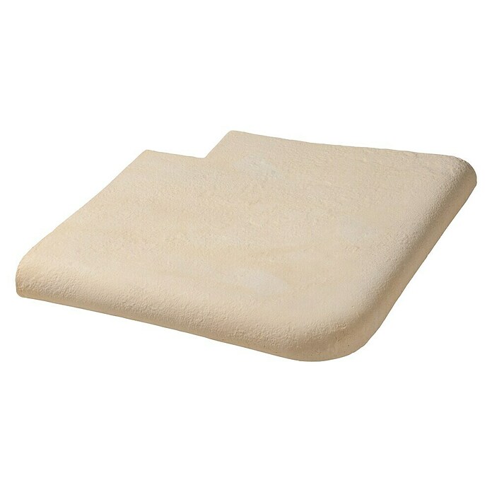 SAS Domus Beckenrandstein-Set Außenwand (L x B x S: 50 x 40 x 6,5 cm, Geeignet für: Pools, Material: Beton, Farbe: Crema) | BAUHAUS