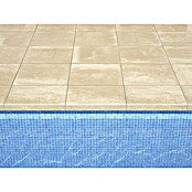 SAS Tessera Poolumrandung (32,8 x 50 x 6 cm, Beige/Grau, Beton) | BAUHAUS