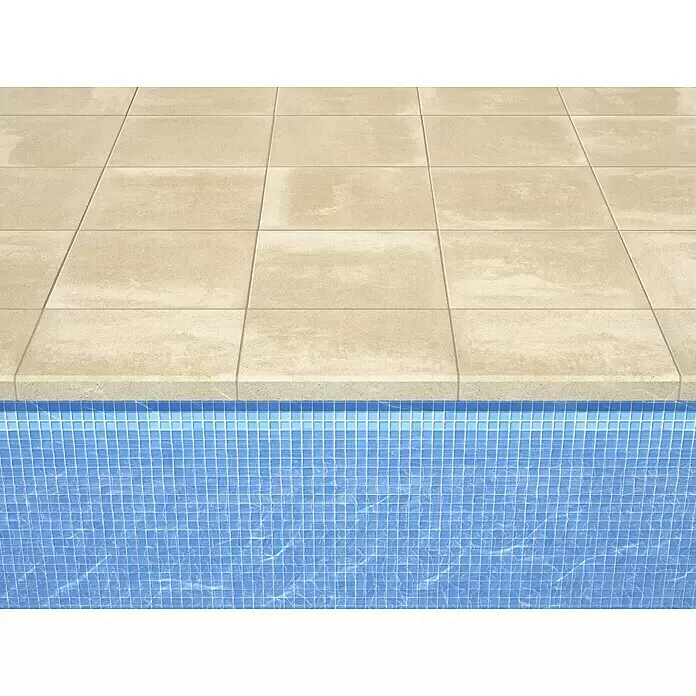 SAS Tessera Poolrandplatte - 50 x 35,5 x 6 cm, Beige/Grau, Beton - Stimmungsaufnahme