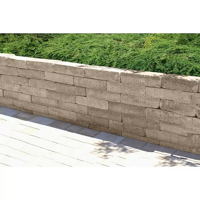 Diephaus Mauerstein Riverside - Terracotta, 40 x 15 x 10 cm, Beton - Stimmungsaufnahme