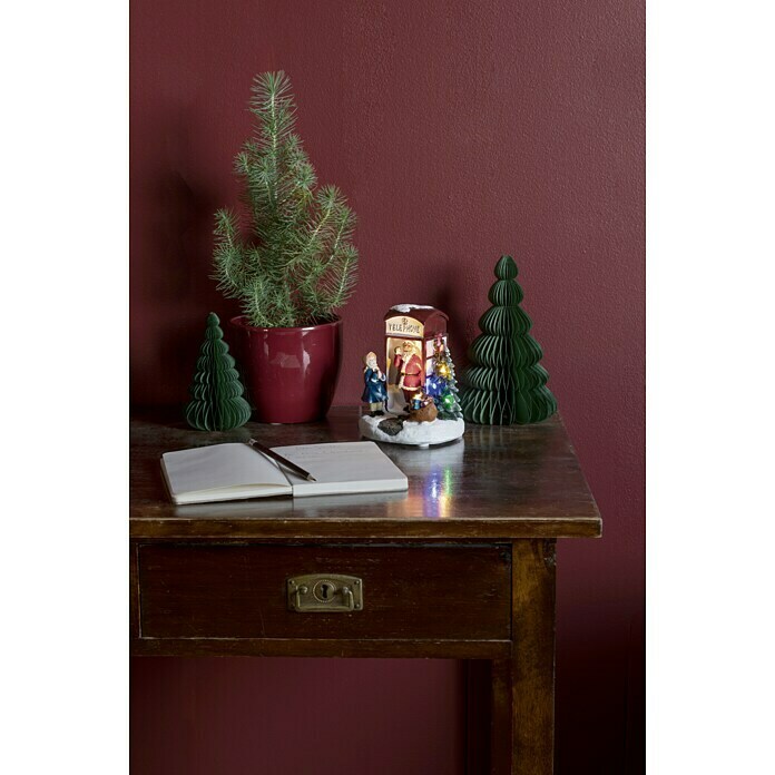 Konstsmide Decoratieve led-kerstverlichting Telefoon Santa (l x b x h: 12,5 x 11,5 x 16,5 cm, Werkt op batterijen) | BAUHAUS