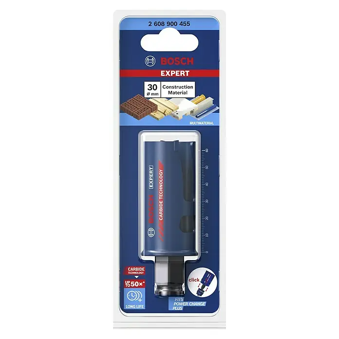 Bosch Professional Expert Sierra de corona Construction Material - Diámetro: 30 mm, Otros - Sierra de corona Bosch Expert de 30 mm para material de construcción, ideal para cortes precisos en diversos materiales.