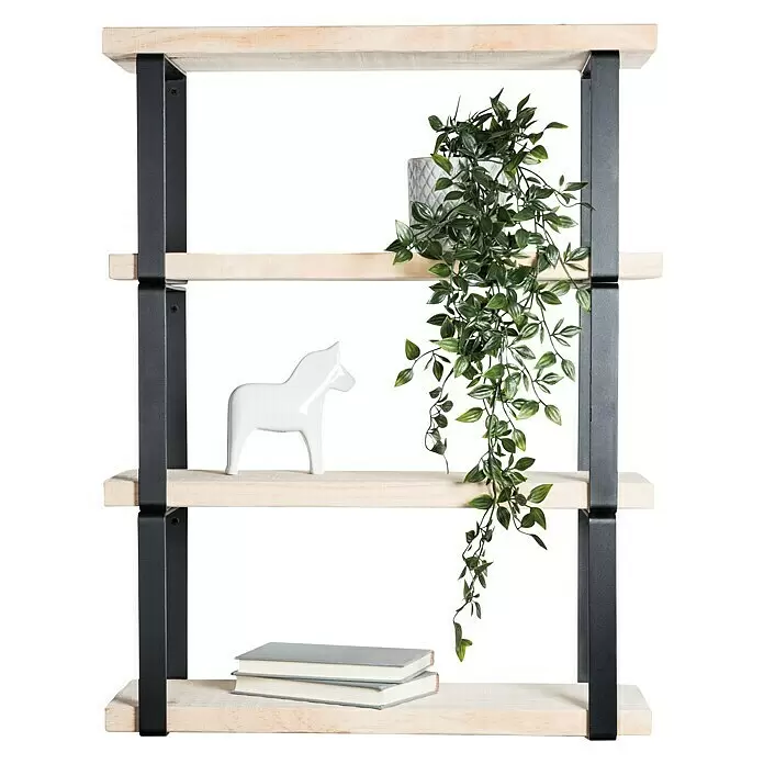 Rei Wandkonsole Pure - L x B x H: 261 x 211 x 30 mm, Belastbarkeit: 30 kg, Schwarz - Anwendungsbeispiel
