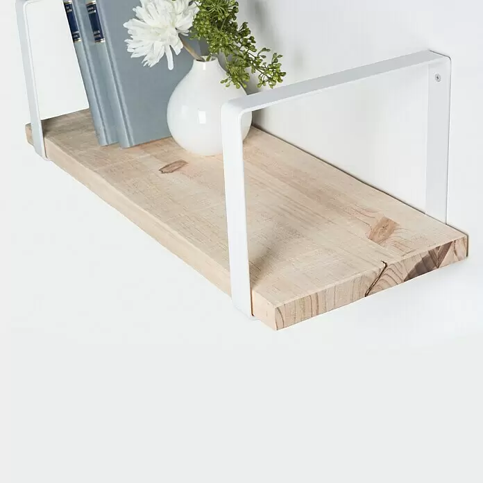 Rei Wandkonsole Pure - L x B x H: 261 x 211 x 30 mm, Belastbarkeit: 30 kg, Weiß - Detailaufnahme