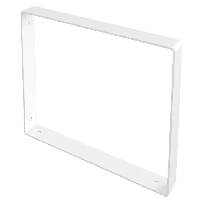 Rei Wandkonsole Pure - L x B x H: 261 x 211 x 30 mm, Belastbarkeit: 30 kg, Weiß - Weißer rechteckiger Möbelträger aus Metall. Eine ideale Lösung für die sichere Befestigung von Möbeln an der Wand.