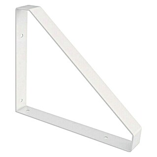 Wandkonsole Dreieck (L x B x H: 261 x 211 x 30 mm, Belastbarkeit: 30 kg, Weiß)