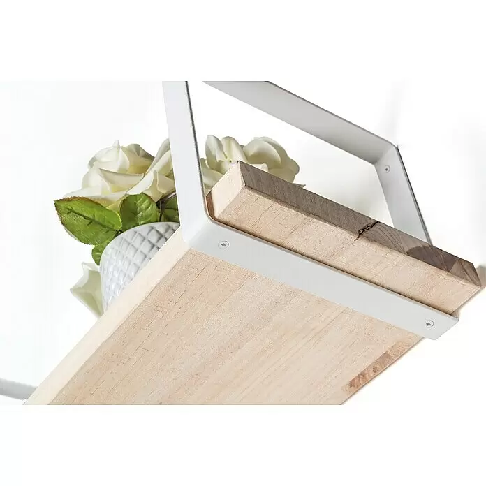 Rei Wandkonsole Pure - L x B x H: 311 x 211 x 30 mm, Belastbarkeit: 30 kg, Weiß - Detailaufnahme