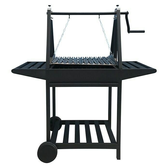 Grillstar Grillwagen IdahoSchwarz, Hauptgrillfläche: 58,6 x 39,5 cm Front View