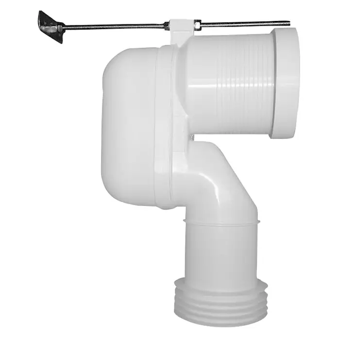 Duravit WC-Anschlussbogen Vario - Durchmesser: 110 mm - Weißer Sanitär-WC-Anschluss mit geradem Gewindeanschluss. Eine professionelle Sanitärlösung.