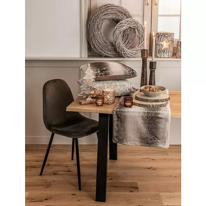 Stabkerzen-Set Rustic - 4 Stk., Ø x H: 2,2 x 25 cm, Sahara - Stimmungsaufnahme
