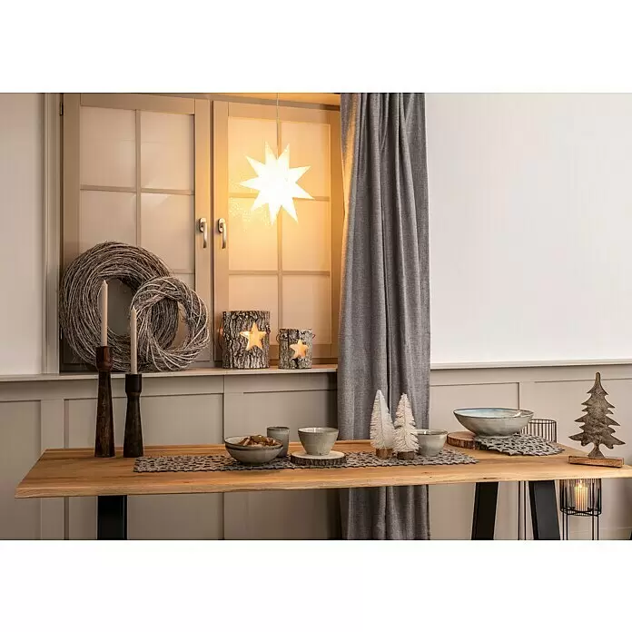 Stabkerzen-Set Rustic - 4 Stk., Ø x H: 2,2 x 25 cm, Sahara - Stimmungsaufnahme