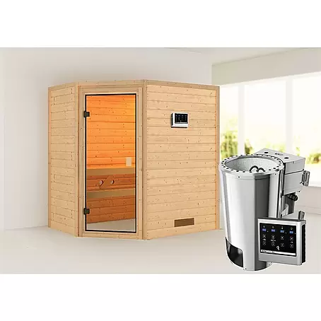 Karibu  Massivholzsauna Jella