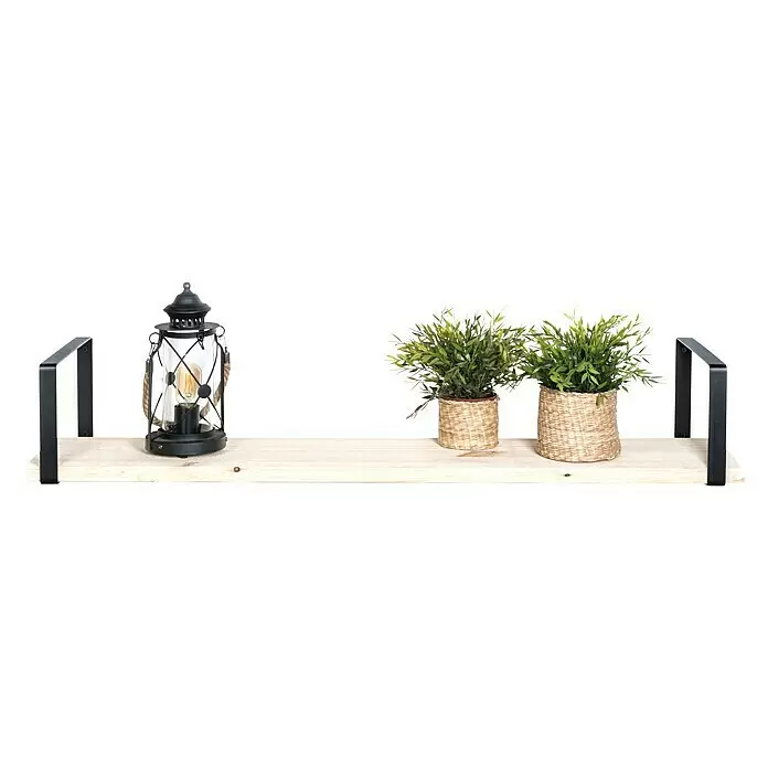 Rei Wandkonsole Pure - L x B x H: 311 x 211 x 30 mm, Belastbarkeit: 30 kg, Schwarz - Anwendungsbeispiel