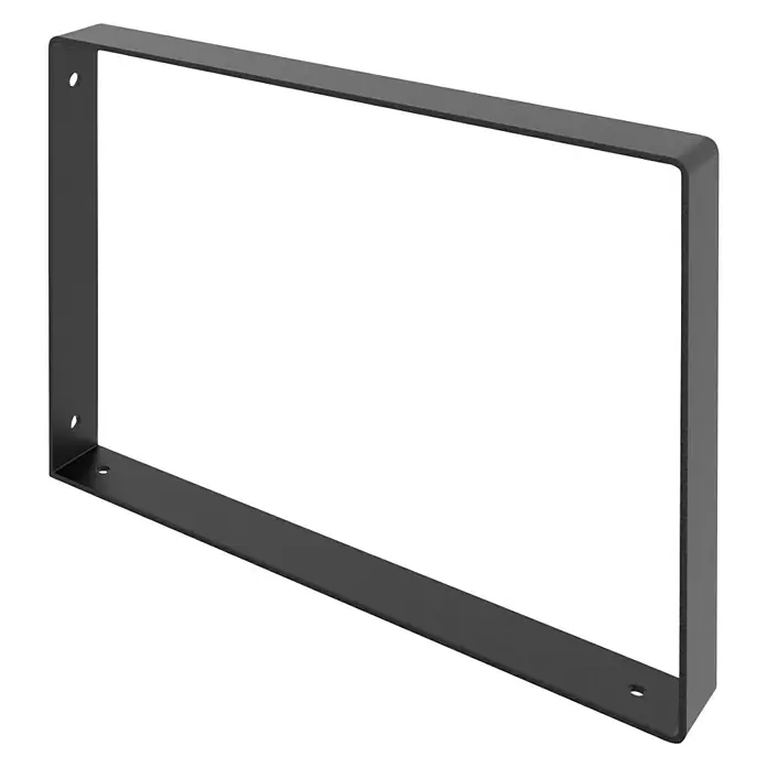 Rei Wandkonsole Pure - L x B x H: 311 x 211 x 30 mm, Belastbarkeit: 30 kg, Schwarz - Rechteckige, schwarze Tischbeine aus Metall. Diese robusten Tischbeine sind perfekt für DIY-Möbelprojekte geeignet und verleihen jedem Tisch eine moderne Note.