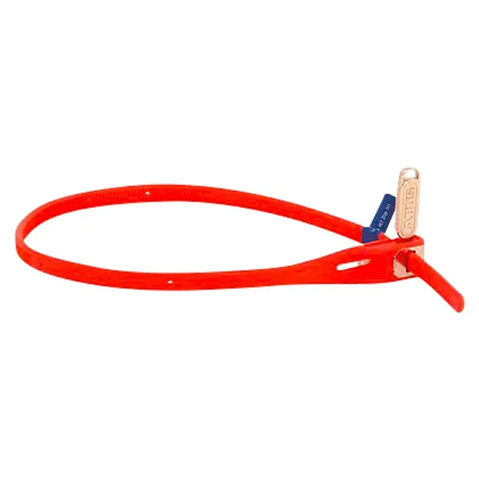 Abus Brida MultiZip - Largo: 40 cm, Rojo - Candado de cable ABUS NutFix Lasso en rojo llamativo. Protección óptima para bicicletas y patinetes eléctricos contra robo.