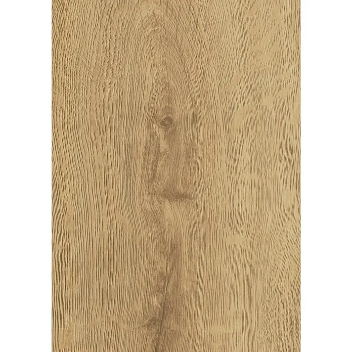 LOGOCLIC Vinto Laminat Herringbone - Galaxy Oak, Landhausdiele, 630 x 126 x 8 mm - Nahaufnahme einer hellbraunen Holzfurnierplatte mit feiner Maserung, ideal für Möbel und Innenausbau.