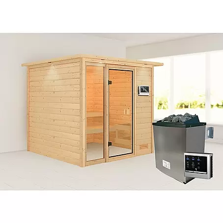 Karibu  Massivholzsauna Jutta