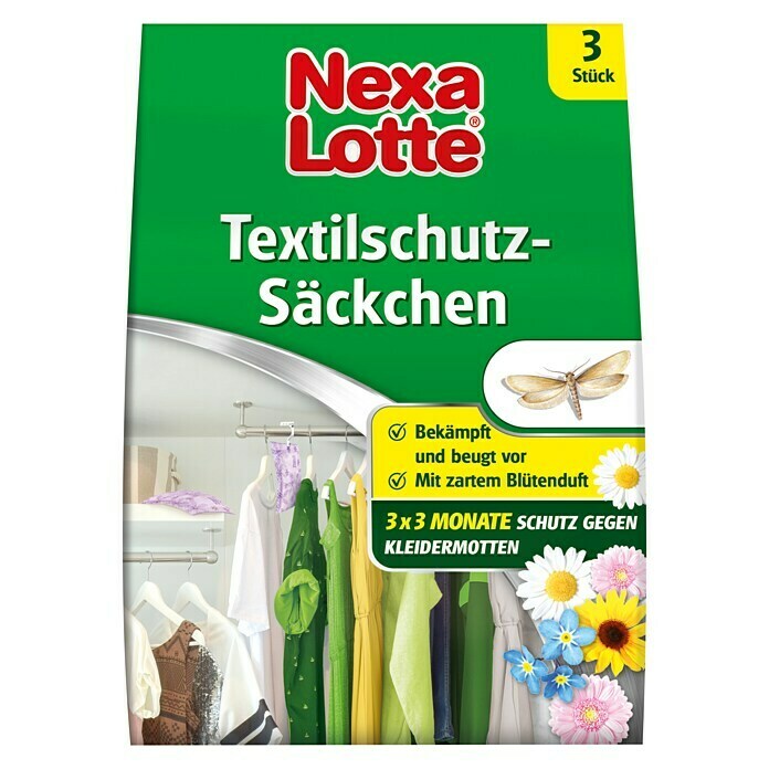 Nexa Lotte Mottenschutz Säckchen3 Stk. Front View