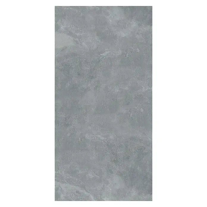 Feinsteinzeugfliese Geo Grey - 60 x 120 cm, Grau, Schimmernd - Graue Wandstruktur für modernes Interieur. Die Oberfläche ist matt und leicht rau, ideal für minimalistische Designs und eine elegante Atmosphäre.