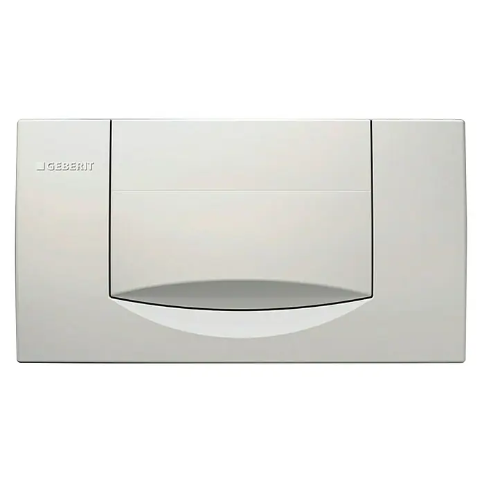 Geberit Betätigungsplatte 200 F - 115.222.11.1 - Weiß, Spül-Stopp-System - Bild einer Geberit Betätigungsplatte in Weiß, elegantes Design für moderne Badezimmer, hochwertige Verarbeitung für lange Lebensdauer.