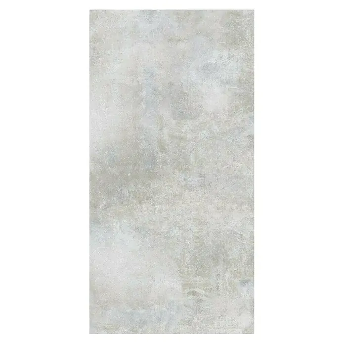 Feinsteinzeugfliese Luna Bianco - 120 x 240 cm, Weiß/Grau, Schimmernd - Grauer Betonfliesen-Hintergrund mit einer subtilen Textur, ideal für moderne Innenräume und minimalistisches Design.
