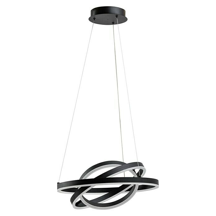 Lavida Ring LED-Pendelleuchte rundØ x H: 50 x 120 cm Front View