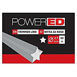 Powered Kosilna nitka (Debelina niti: 2,7 mm, 50 m, Zvezdasta)