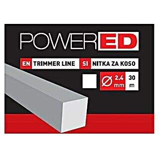 Powered Plastična nit za trimer (Debljina niti: 2,4 mm, 30 m, Kutno)