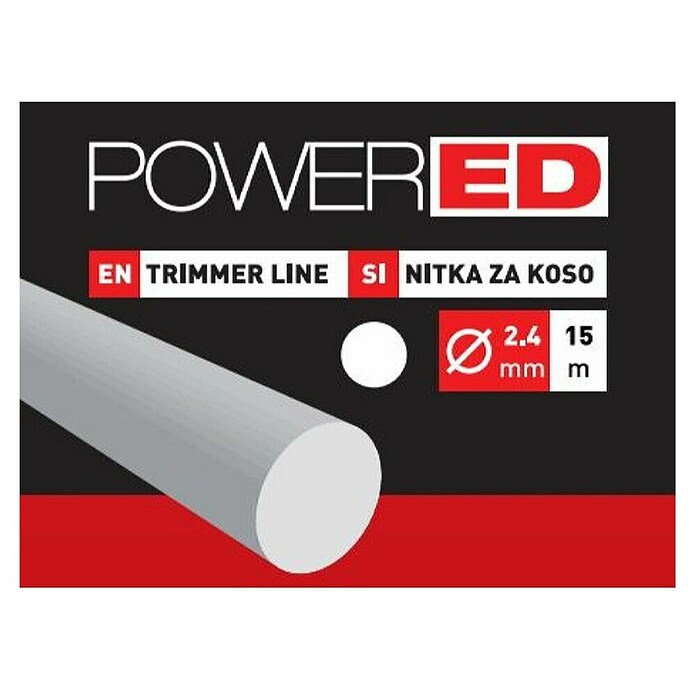 Powered Plastična nit za trimer  (Debljina niti: 2,4 mm, 15 m, Zaobljen) | BAUHAUS