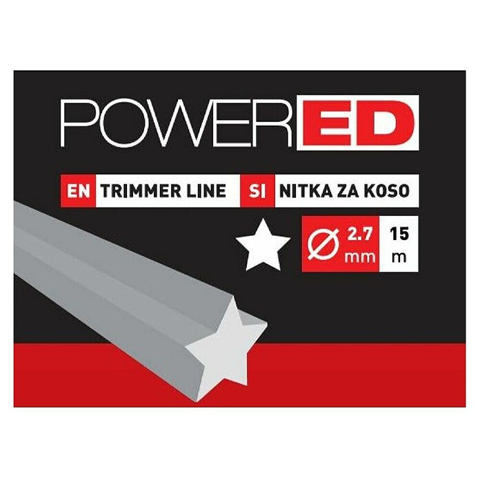 Powered Plastična nit za trimer  (Debljina niti: 2,7 mm, 15 m, U obliku zvijezde) | BAUHAUS