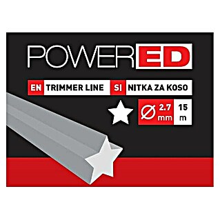 Powered Kosilna nitka (Debelina niti: 2,7 mm, 15 m, Zvezdasta)