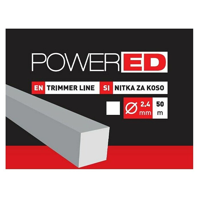 Powered Plastična nit za trimer  (Debljina niti: 2,4 mm, 50 m, Kutno) | BAUHAUS