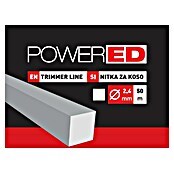 Powered Plastična nit za trimer  (Debljina niti: 2,4 mm, 50 m, Kutno) | BAUHAUS