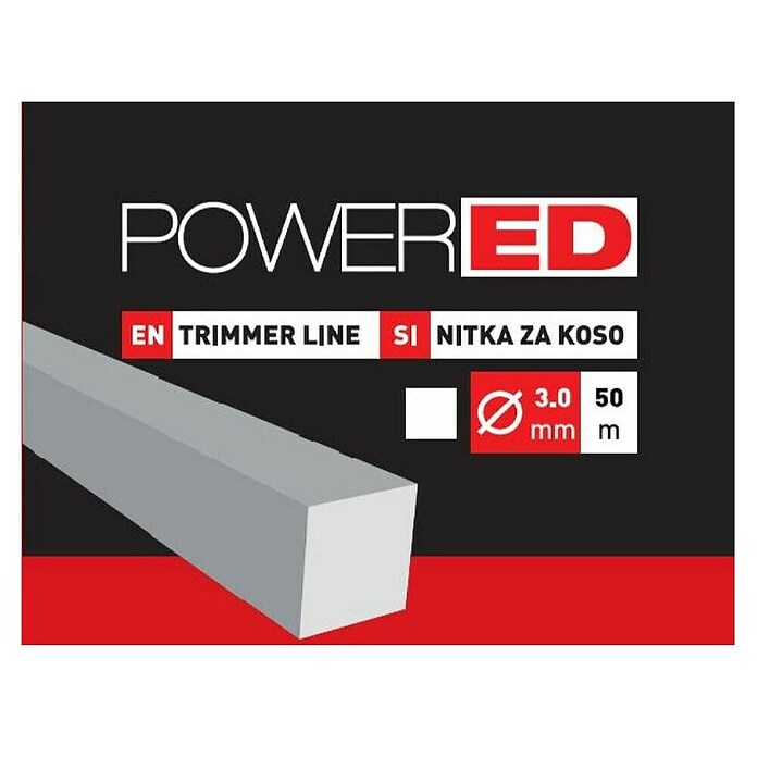 Powered Plastična nit za trimer  (Debljina niti: 3 mm, 50 m, Kutno) | BAUHAUS