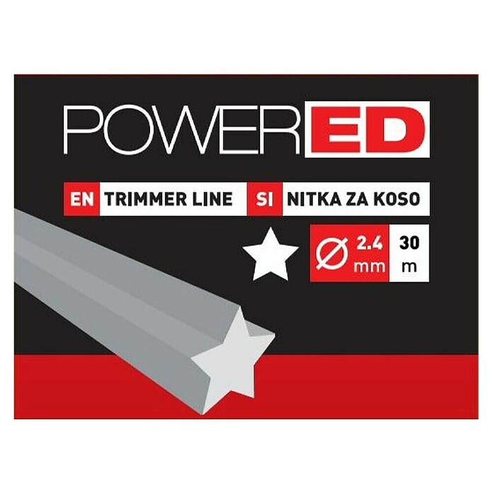 Powered Plastična nit za trimer  (Debljina niti: 2,4 mm, 30 m, U obliku zvijezde) | BAUHAUS