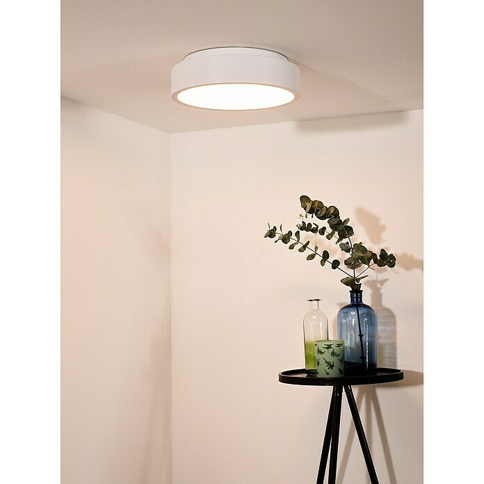 Lucide Deckenleuchte rund Talowe Led (20 W, Ø x H: 30 x 13 cm, Weiß) | BAUHAUS